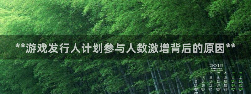 顺盈娱乐登录平台是什么软件啊：**游戏发行人计划参与人数激增背后的原因**