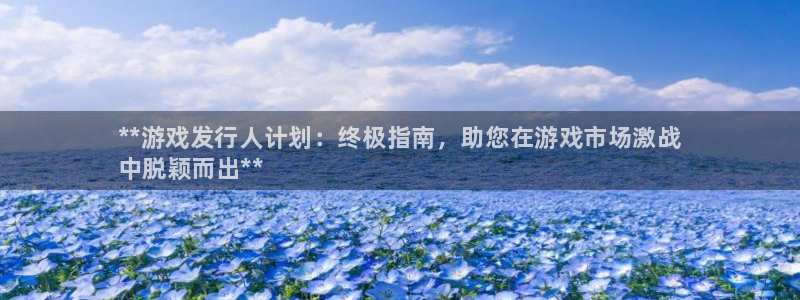 顺盈平台注册流程视频：**游戏发行人计划：终极指南，助您在游戏市场激战
中脱颖而出**