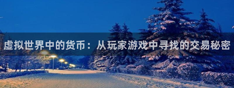 顺盈娱乐龙虎和平台哪个好：虚拟世界中的货币：从玩家游戏中寻找的交易秘密